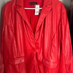 New York & Company Red Blazer Bold and Stylish